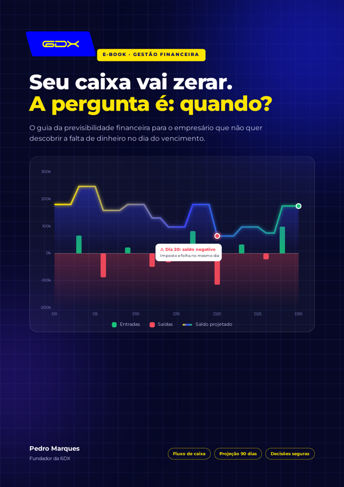 Capa do e-book Seu caixa vai zerar